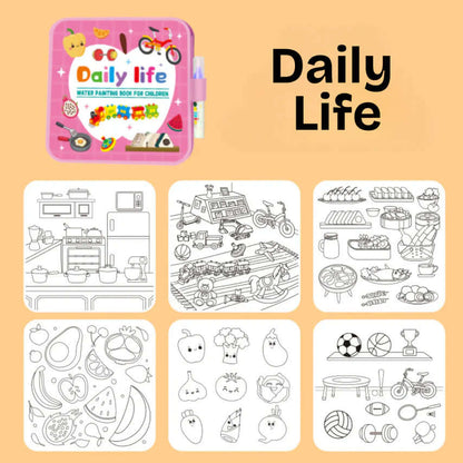 Montessori Su Boyama Kitabı