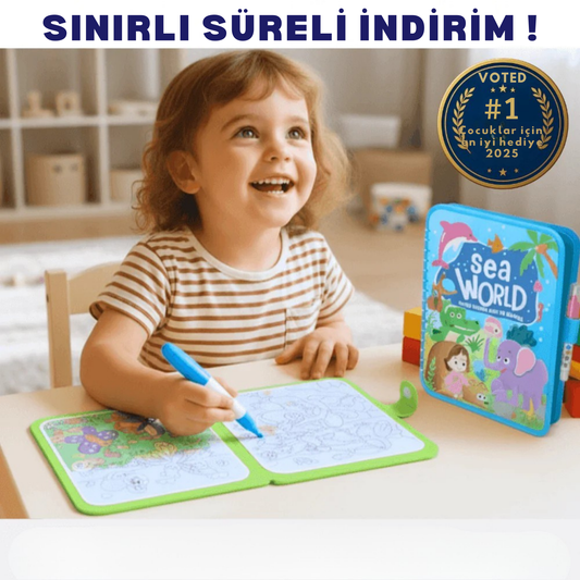 Montessori Su Boyama Kitabı